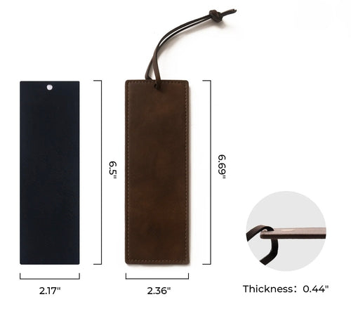 PU leather bookmark